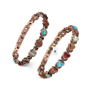 Topika Pure Copper Magnetic Bracelets for Women, Adjustable Copper Bracelet