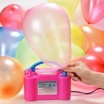 Topika Portable Electric Air Balloon Pump Inflator with 2 Tying Tools