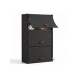 Topika - Shoe Cabinet With Doors To Close 6 Tier Shoe Storage
