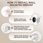 Topika Double-sided Makeup Mirror, Lighting Mirror, Rechargeable
