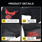 Motocentric Motorcycle Gloves Motorbike Half Finger Gloves
