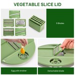 Topika Large Capacity Salad Spinner Salad Spinner Dryer With 5 Blades 25CM