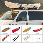 Topika Kayak Roof Rack Soft Pads Universal Car Carrier 5pcs Set