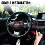 Topika- 3 x Carbon Fibre Steering Wheel Cover, Non-Slip Universal Protector