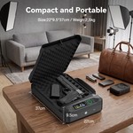Topika - Gun Lock Box Mini Safe, Biometric Fingerprint & Keypad Pistol Safe