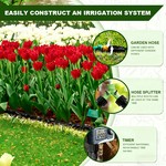 Topika - 15M Soaker Hose Garden Hose Water Hose Soft Drip Irrigation Hose