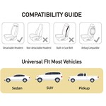 Topika - Luxury Faux Leather Car Seat Covers, Waterproof, Universal Fit