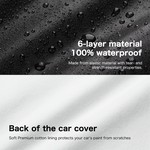 TopikaAuto 10-Layer SUV Car Cover UV Resistant and Waterproof All Weather