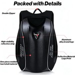 Motocentric Motorcycle Backpack Waterproof Hard Shell 48L Carbon Fiber