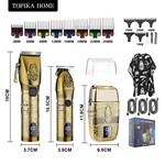 Topika - Professional Hair Clippers for Men, 3-in-1 Trimmer & Shaver Kit