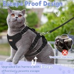 TopikaPet - Adjustable Cat Harness and Leash Set for Walking, Anti-Escape
