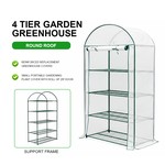 Topika Plant Greenhouse Mini Greenhouse 4 Tier For Outdoors, 70X50X160CM