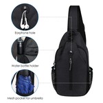 Topika - Crossbody Sling Bag Backpack Travel Chest Bag for Hiking & Day Use