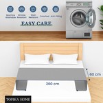 TopikaHome - Grounding Mat for Bed, Organic Cotton & Silver Fibre, 60x260cm