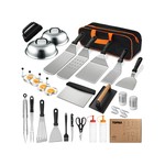 Topika 36PCS Grill Tool Set - Flat Grill Accessories for BBQs & Camping