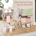 Topika 3-Tier Compact Steel Clothes Drying Rack, Expandable & Collapsible