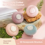 Topika - Soft Shower Bath Ball, 3 Piece Exfoliating Bath Sponge Cleaning Brush