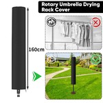 Topika Umbrella Clothesline Outdoor Drying Rack with Cover, 50m Line