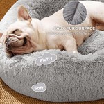 Topika Dog /Cat Bed 50cm Fluffy Faux Fur Donut Cuddler for Small Pets