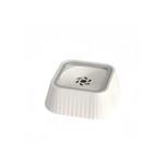 Topika 1.5L Splash-Proof Dog Water Bowl, Floating, No Spill, White