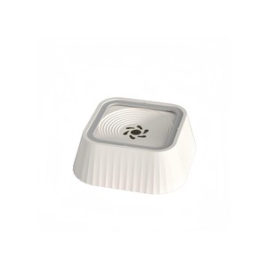 Topika 1.5L Splash-Proof Dog Water Bowl, Floating, No Spill, White