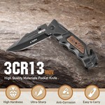 Topika - Hunting Knifes Pocket Knife For Men, Portable Camp Knife Gift Set