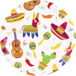 Fiesta Party Plates Set, Mexican Theme for Taco Nights - 144 Pieces