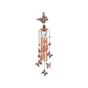Topika - Outdoor Wind Chimes, Aluminium Tube, Butterfly Style Garden Decor