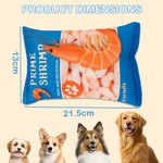 TopikaPet Snack Plush Squeaky Dog Toy No Stuffing, Oxford Fabric & Airbag