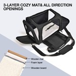 Topika Soft-Sided Pet Carrier Bag for Travel & Home Use, Cat Carrier