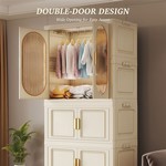 Topika Foldable Closet with Wheels, Portable Clothes Organizer for Kids