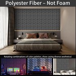 Acoustic Panels with Self-Adhesive, Sound Proof Foam Wall Panels