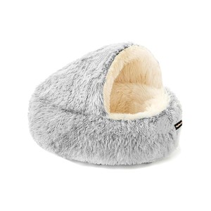 Topika Hooded Cat/Dog Cave Bed with Waterproof Non-Slip Base & Cozy Plush