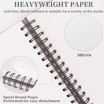VSelect - A3 Watercolor Paper Pad, 300gsm, 12 Sheets, Spiral Bound