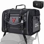 Motocentric 50/60L Waterproof Motorcycle Tail Bag, Rear Seat Travel Luggage