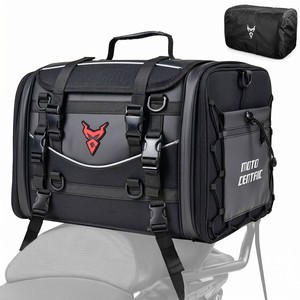 Motocentric 50/60L Waterproof Motorcycle Tail Bag, Rear Seat Travel Luggage