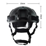 Topika Tactical Helmet with Detachable Face Cover ABS Shell Anti-Fog Goggle