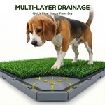 Topika Dog Grass Pad with Tray, Indoor Dog Toilet for Potty Training