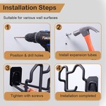 Topika Garden Hose Holder Wall Mount Heavy Duty Steel Hook