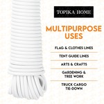Topika - Clothes Rope 60/90m, PVC-Coated Steel Wash Line, Weatherproof