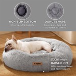 Topika Dog /Cat Bed 50cm Fluffy Faux Fur Donut Cuddler for Small Pets