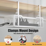 Topika - Cable Management Box,Under Desk Cable Tray Cord Organizer Storage