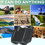 Topika 12x25 Compact Binoculars for Adults & Kids, Large View, Low Light