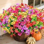Topika Fake Flowers 20pcs Artificial Daisy & Eucalyptus Plants Home Decor