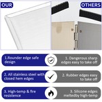 Topika Stainless Steel Splatter Guard for Frying, Foldable Splatter Screen