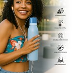 Topika Stainless Steel Water Bottle, 700ml Double Wall Insulated, LeakProof