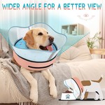 Topika Soft Dog Collar to Prevent Licking, Inflatable Recovery Donut