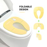 Topika Foldable Travel Potty Seat for Toddlers, Round & Oval Toilets