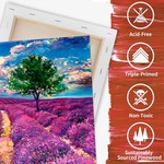 VSelect - Stretched Canvas Boards for Painting, Multiple Size, 100% Cotton