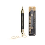 ZEYAR - Golden Liquid Chrome Metallic Marker, Double Tip (0.8mm & 2.5mm)